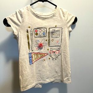 Super cute school themed t-shirt, Size 7